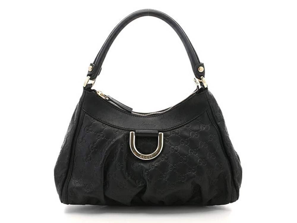 Gucci Hobo Bag Gucci Guccissima Black